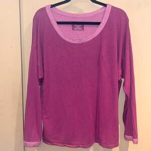 Pajamagram mauve pajama top only size medium / preowned